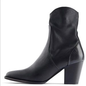 Zara High Heel Cowboy Ankle Boots